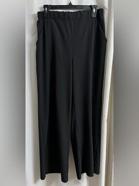 TWO Fabletics Downtown Wide Leg Pants - black and green